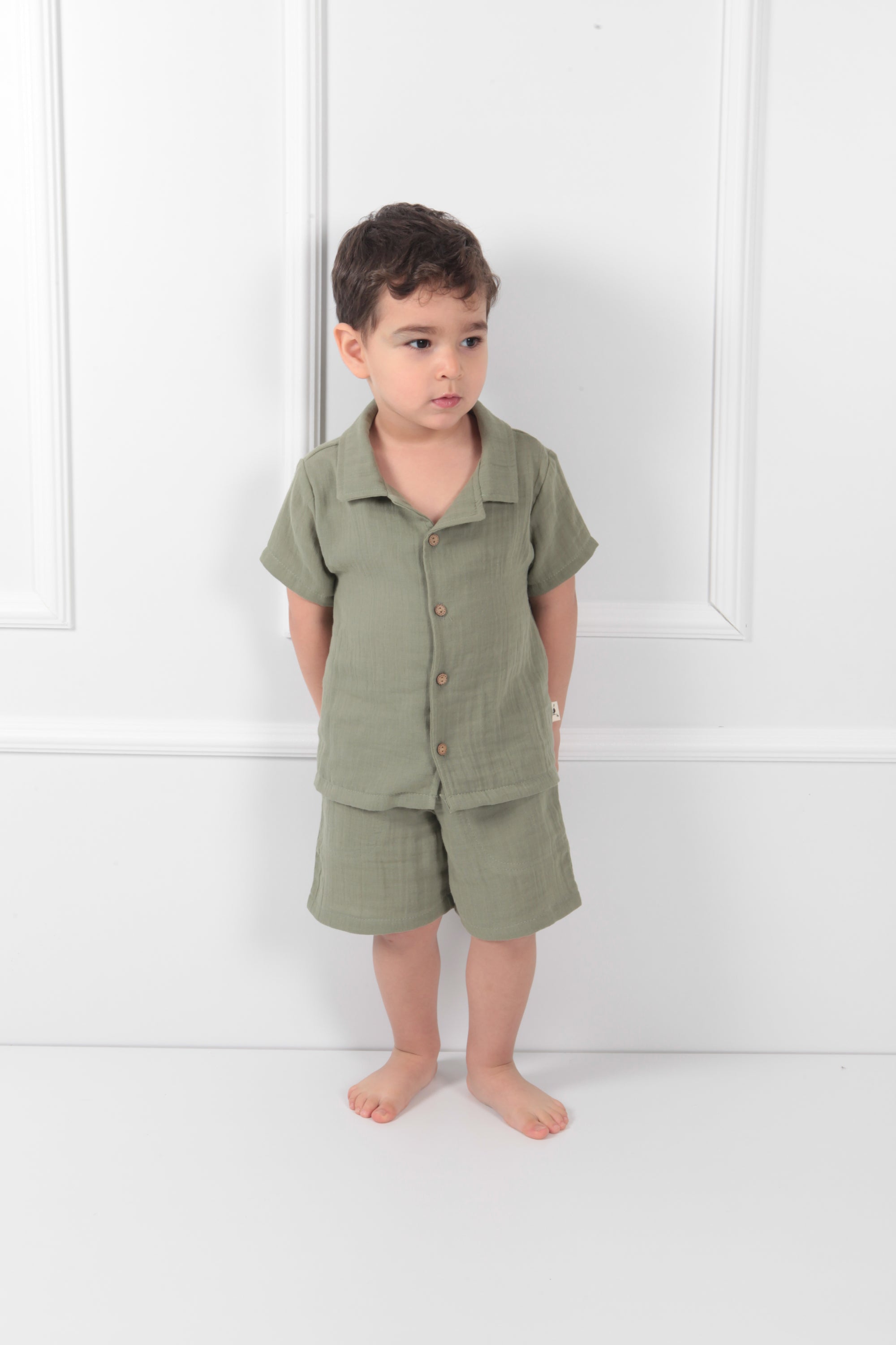 Collared Suit Khaki