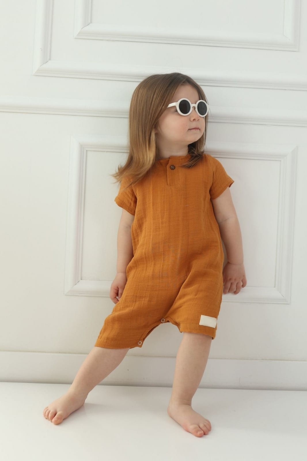 Short Jumpsuit Brown