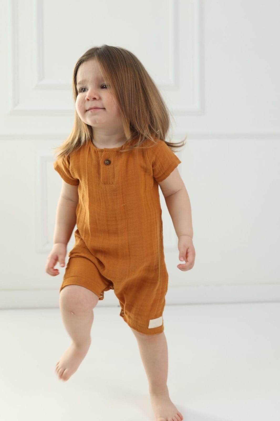 Short Jumpsuit Brown