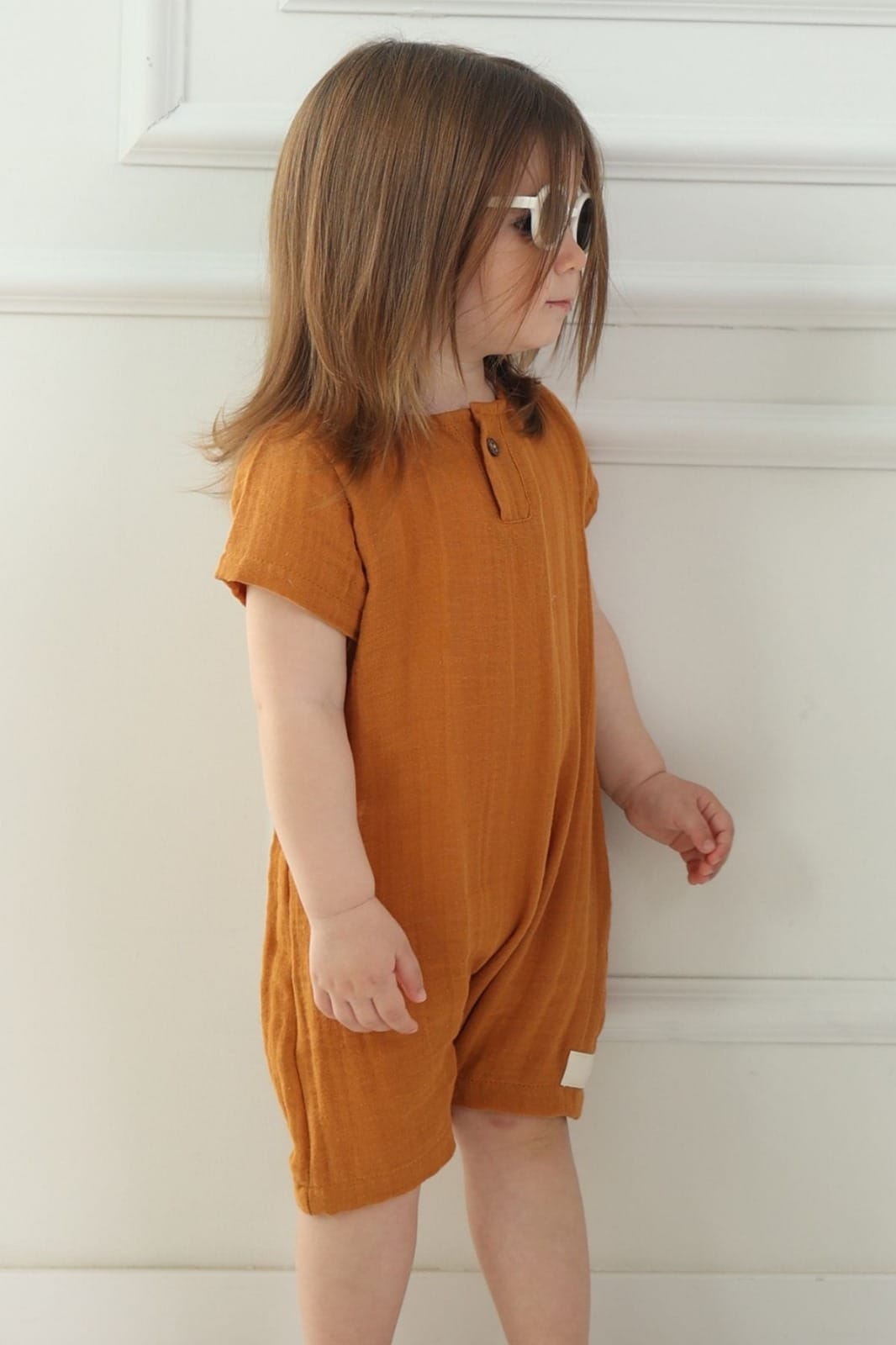 Short Jumpsuit Brown