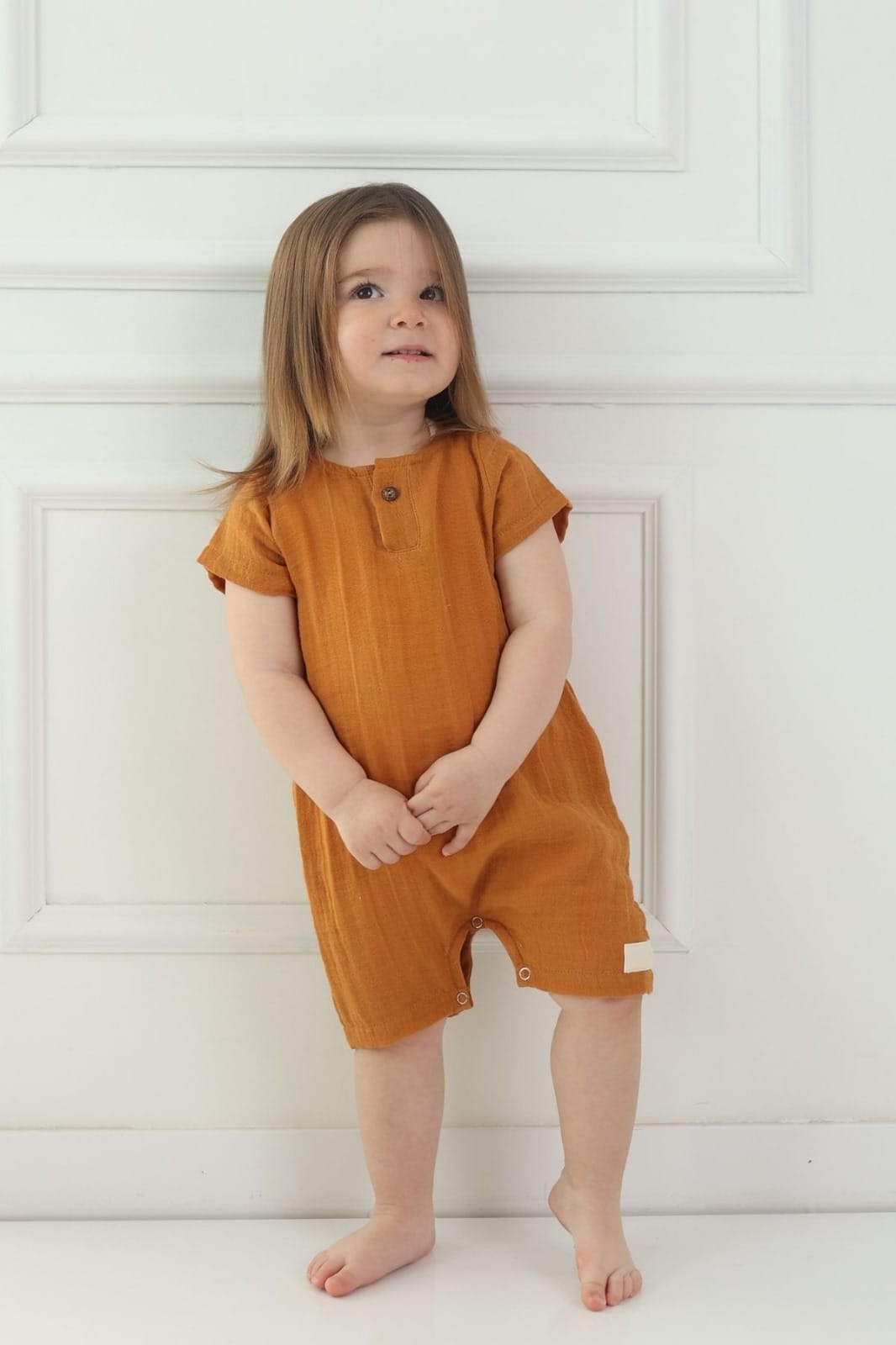 Short Jumpsuit Brown